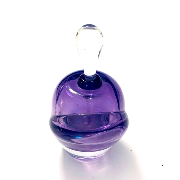 WINFISKY Signed Hand Blown Glass 1993 Perfume
Bottle, purple - Picture 3 of 5